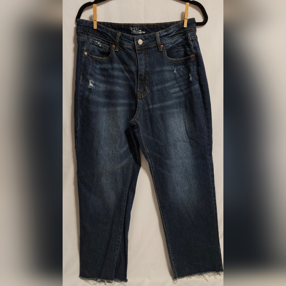 Time and Tru Dark Blue Ankle Jeans
